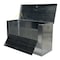 Vestil Portable Tool Box, Aluminum, 49" W x 26" D x 37" H, Added Fold Down Front APTS-3648-FD - alternate 2